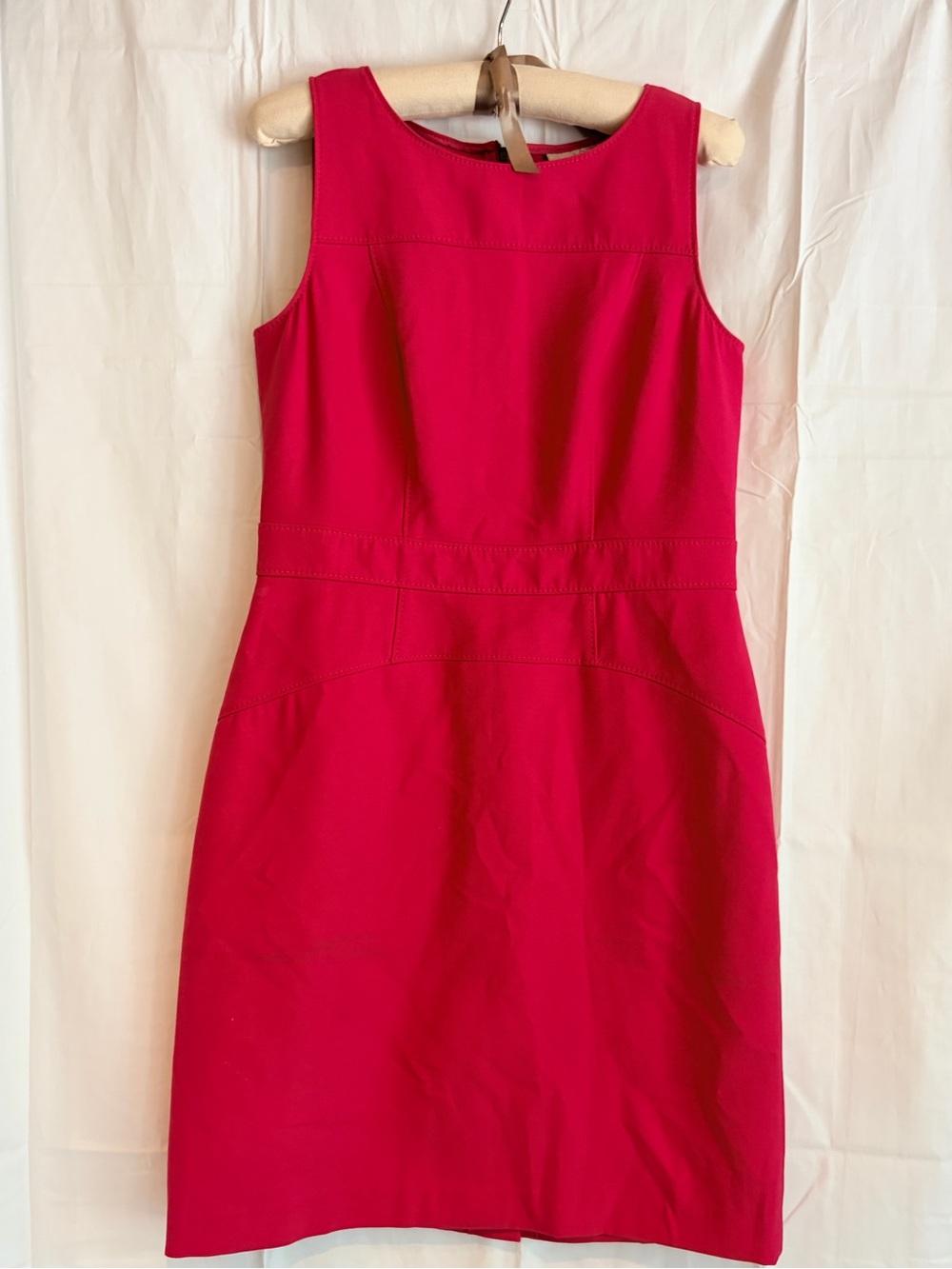LOFT Fuchsia Sleeveless Midi Dress